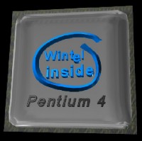 This is the Wintel Pentium 4 processor that I made with Simply 3D.  I made everything in this picture myself